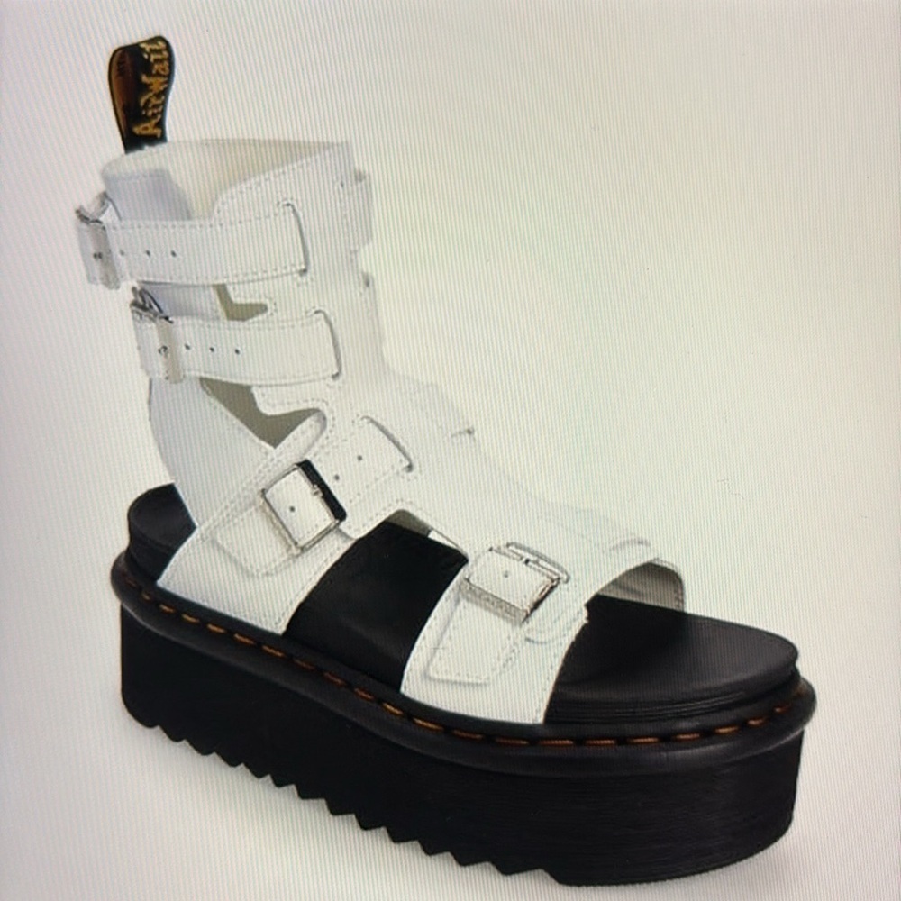 Dr.Martens Giavanna Leather Platform Sandals 7 - Picture 2 of 15